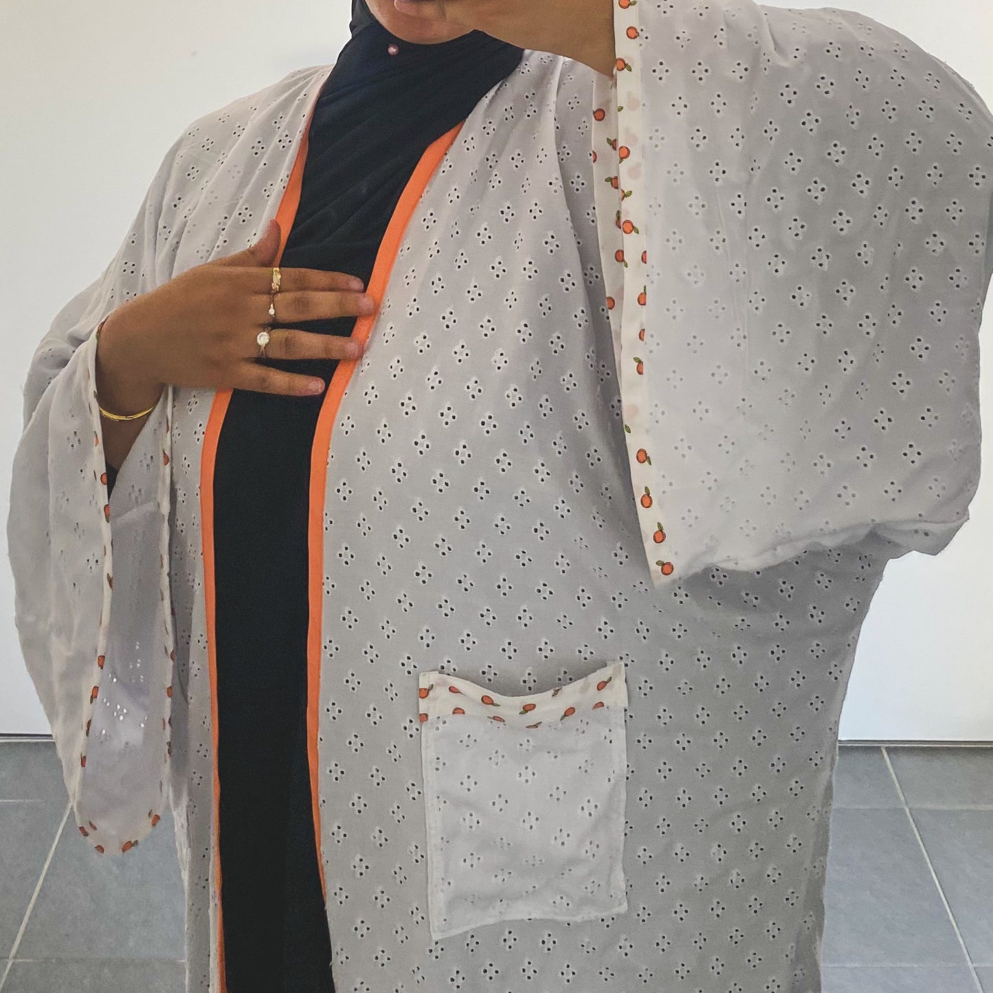 Peach Abaya
